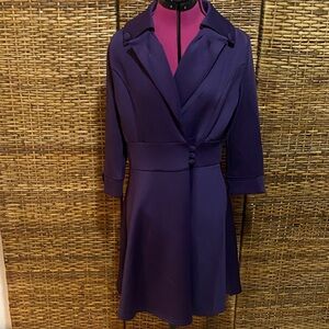 EUC CLOCOLOR vintage look purple wrap dress XL